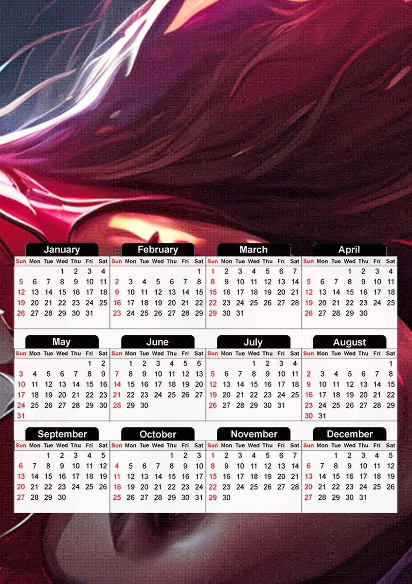  Eyes Witch para A3 Photo Calendar 30x43cm