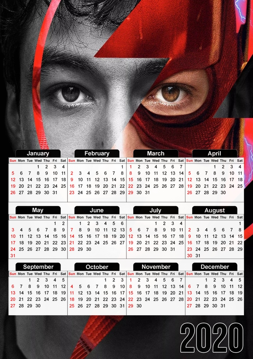  ezra miller aka flash para A3 Photo Calendar 30x43cm