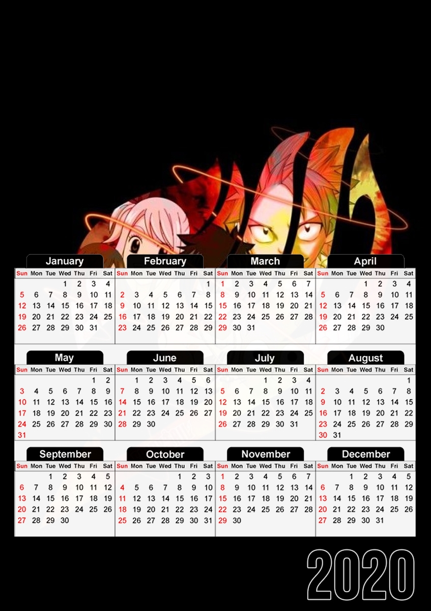  Fairy Tail Symbol para A3 Photo Calendar 30x43cm