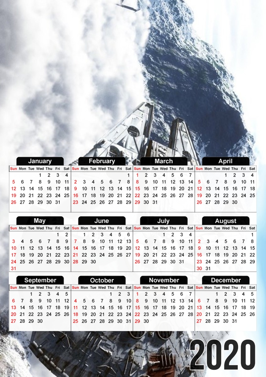  Falcon Millenium para A3 Photo Calendar 30x43cm