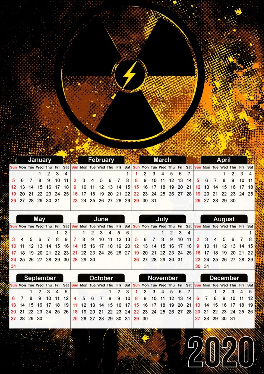  Fallout Art para A3 Photo Calendar 30x43cm