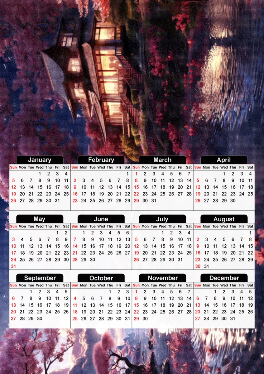  Fantasy Landscape V4 para A3 Photo Calendar 30x43cm