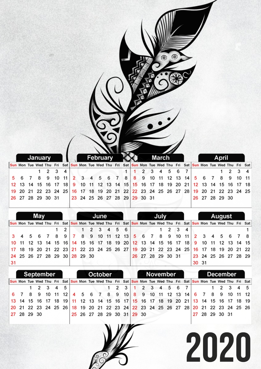  Feather para A3 Photo Calendar 30x43cm