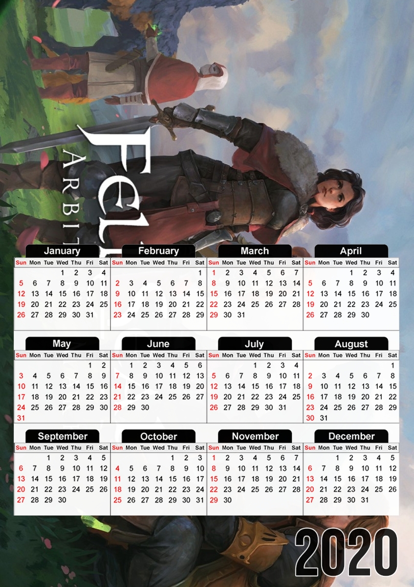  Fell Seal Tactical RPG para A3 Photo Calendar 30x43cm