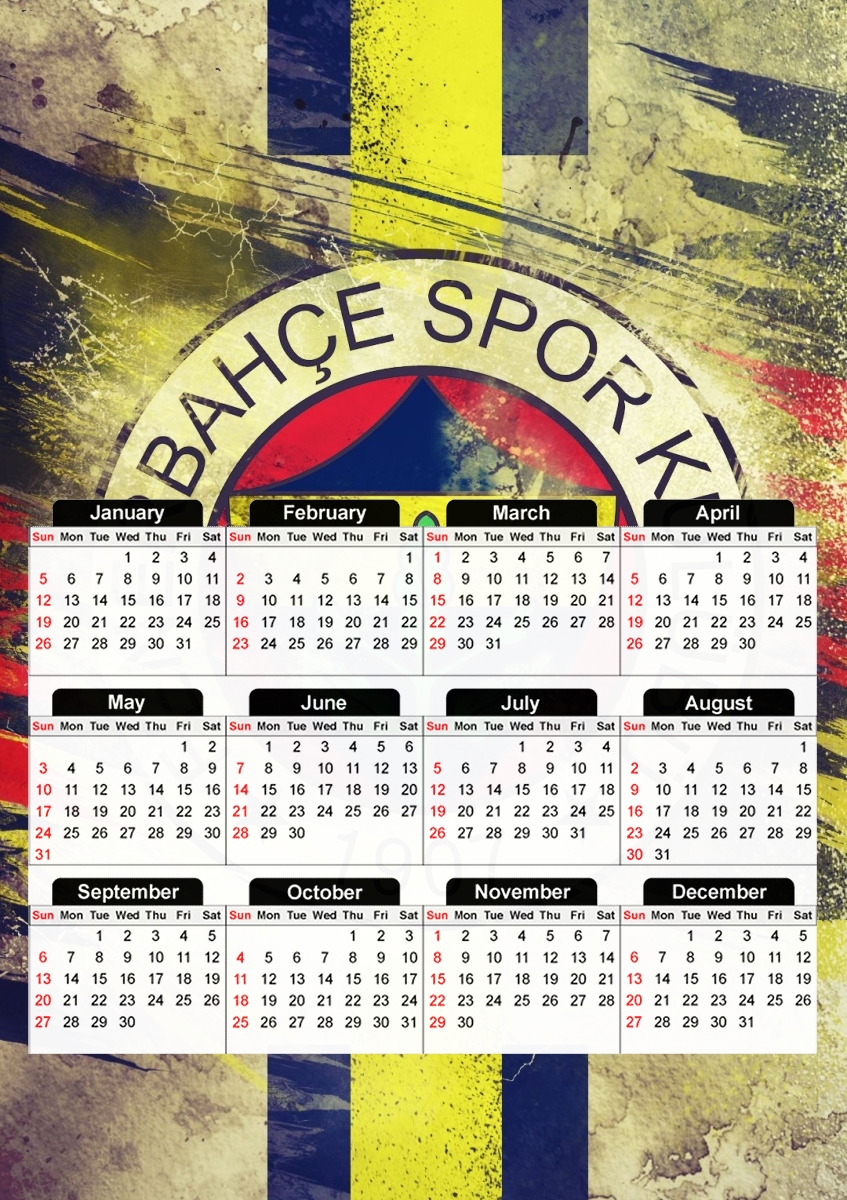  Fenerbahce Football club para A3 Photo Calendar 30x43cm