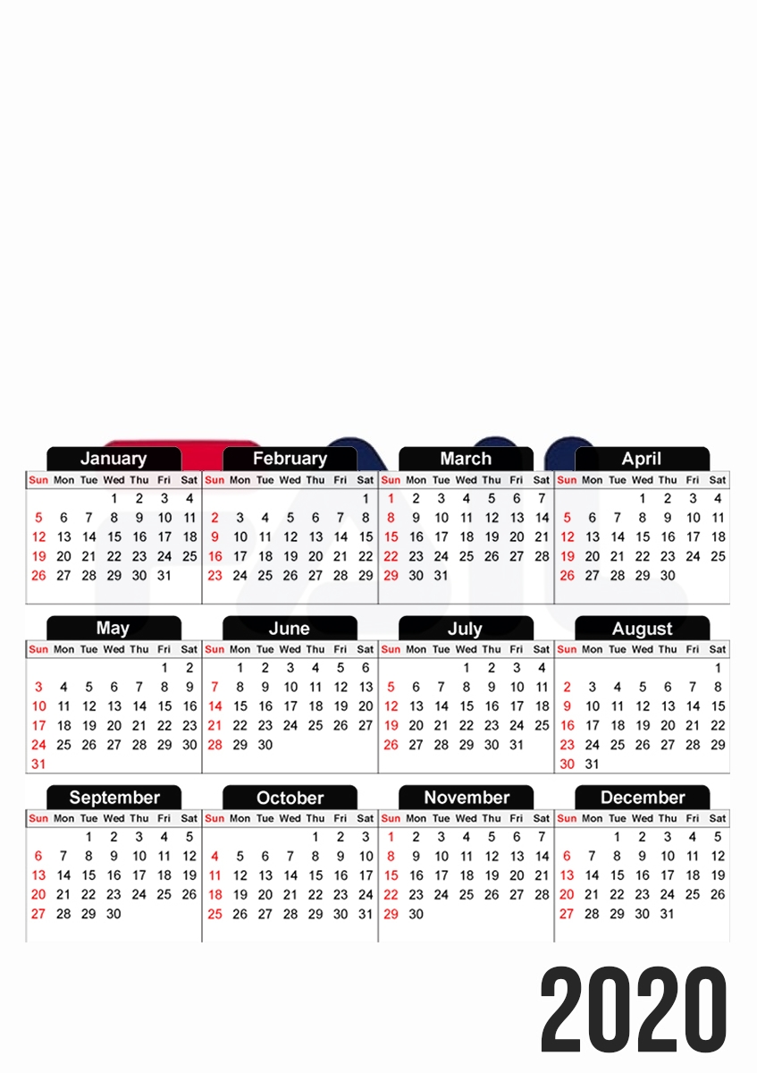  Fila Fail Joke para A3 Photo Calendar 30x43cm