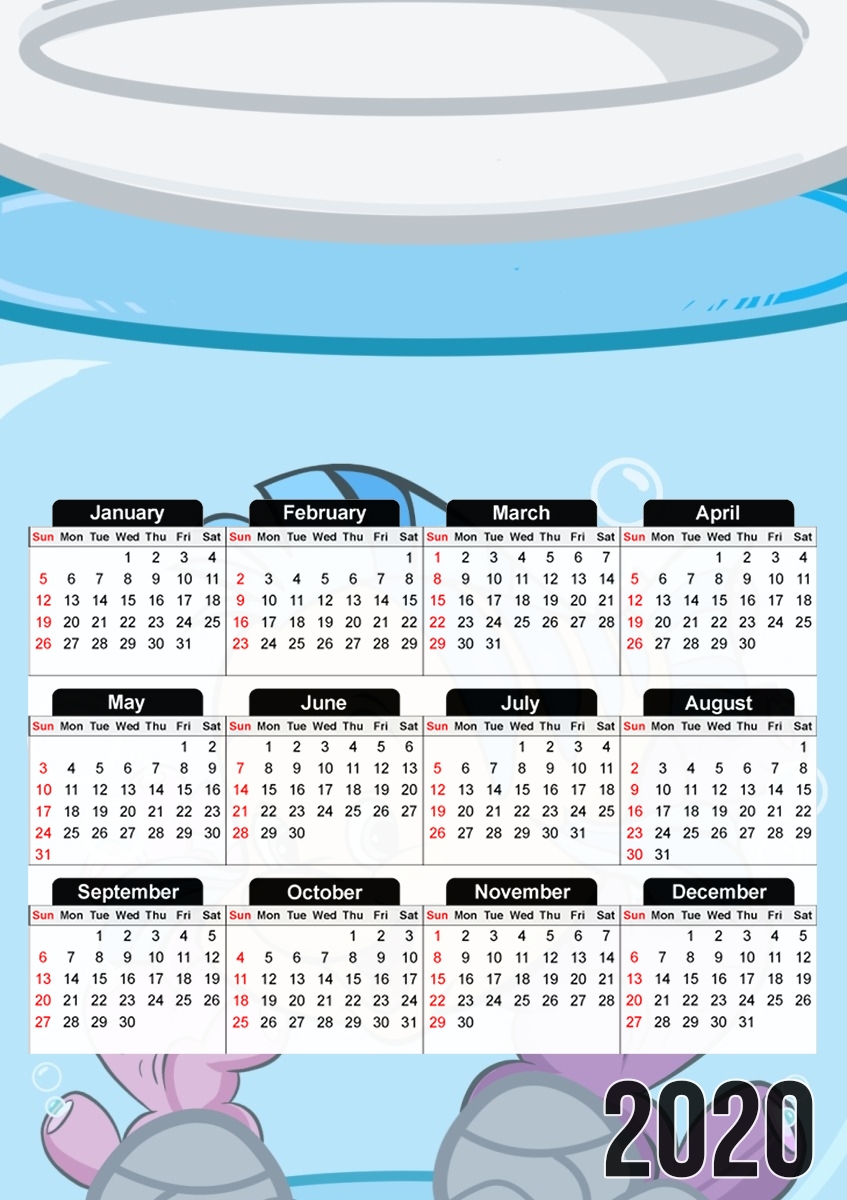  Fishtank Project - Flounder para A3 Photo Calendar 30x43cm