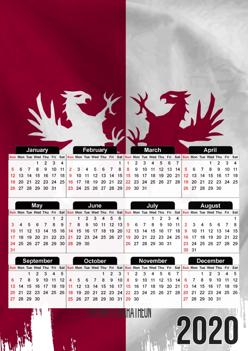  Flag House Connington para A3 Photo Calendar 30x43cm