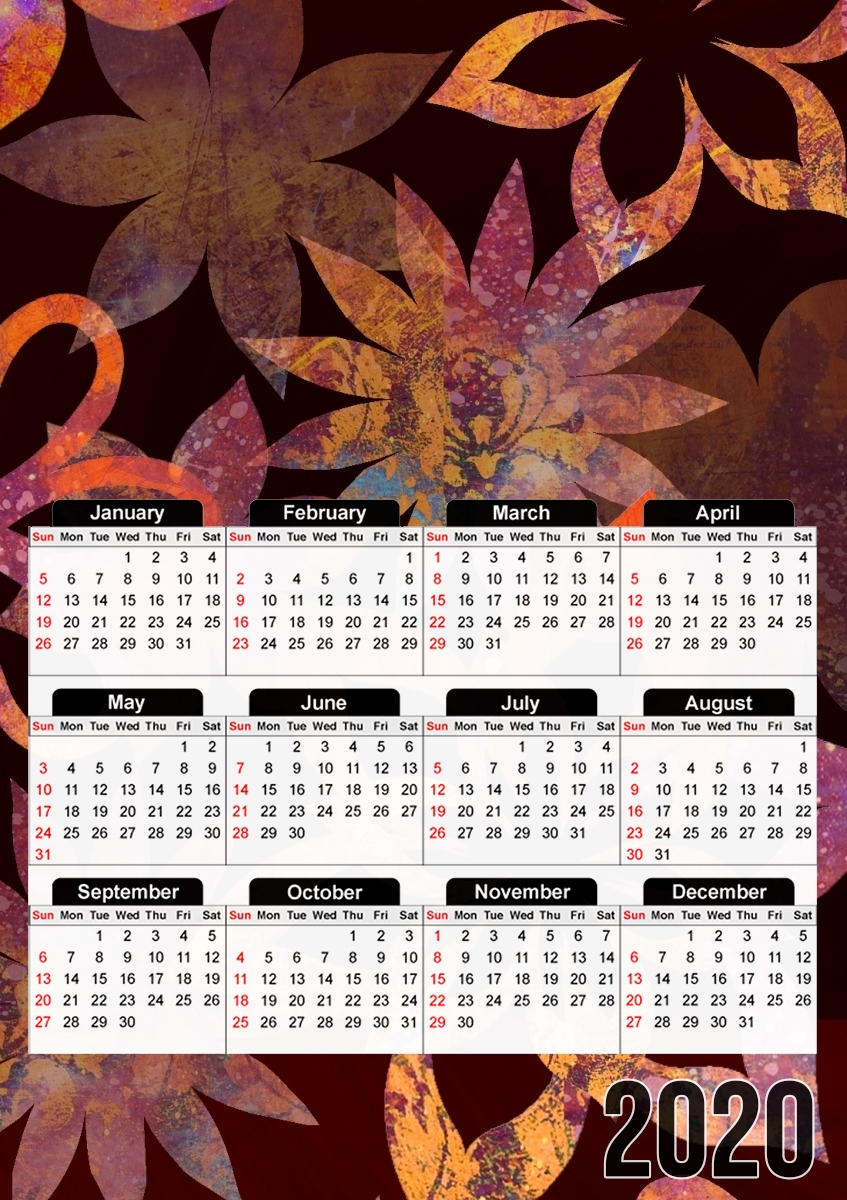  FLOWER POWER para A3 Photo Calendar 30x43cm