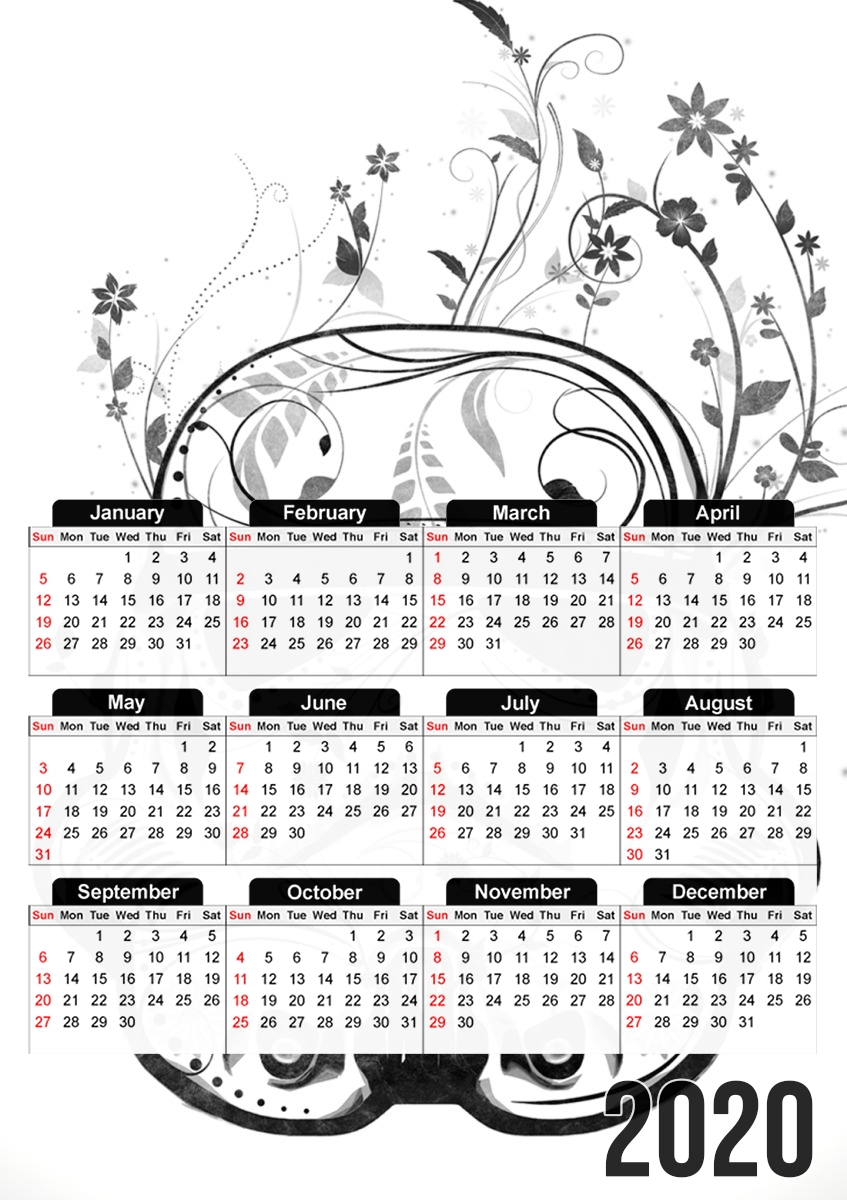  Flower Trooper para A3 Photo Calendar 30x43cm