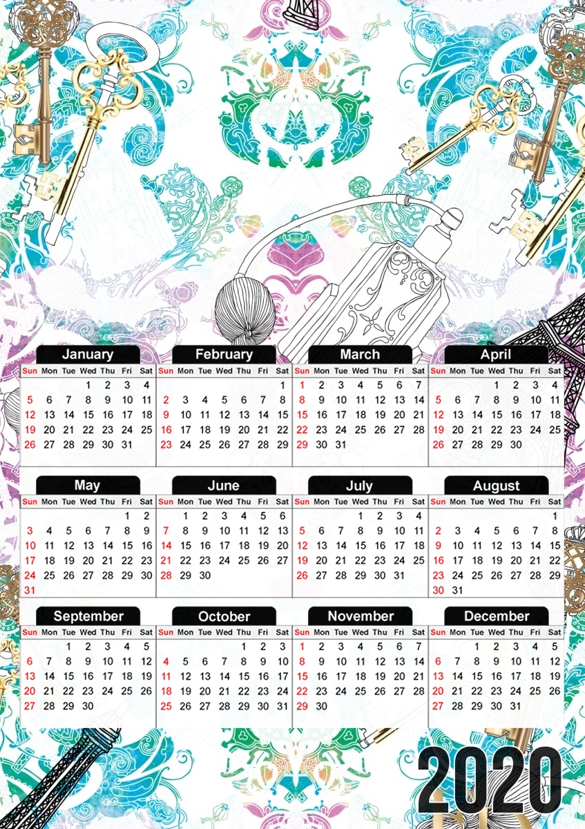  Foulard para A3 Photo Calendar 30x43cm