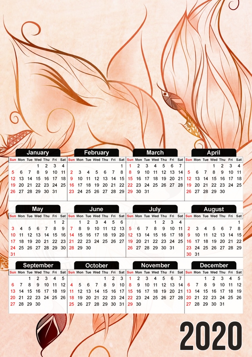  Fox para A3 Photo Calendar 30x43cm