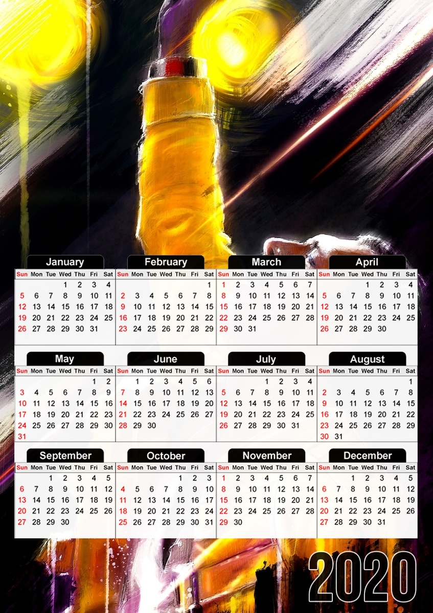  Freddie Mercury para A3 Photo Calendar 30x43cm