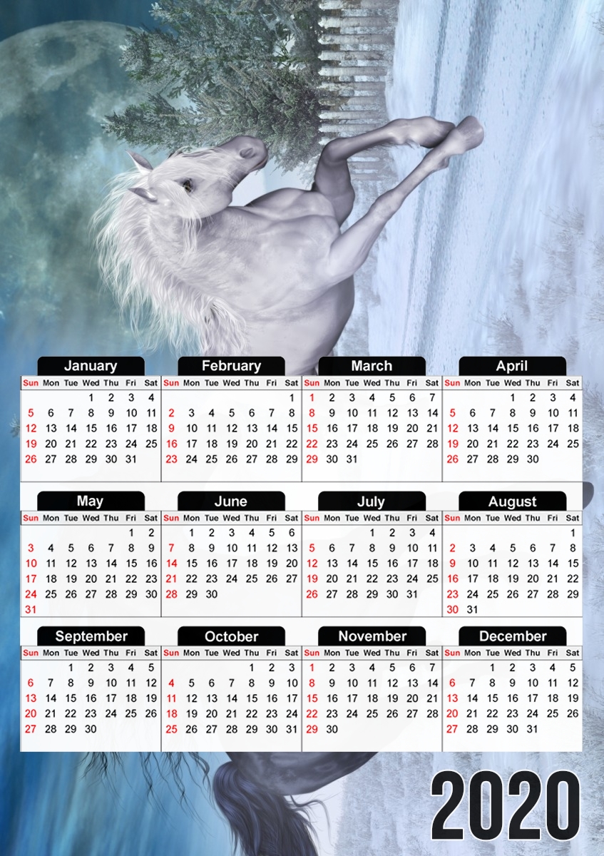  Freedom in the snow para A3 Photo Calendar 30x43cm