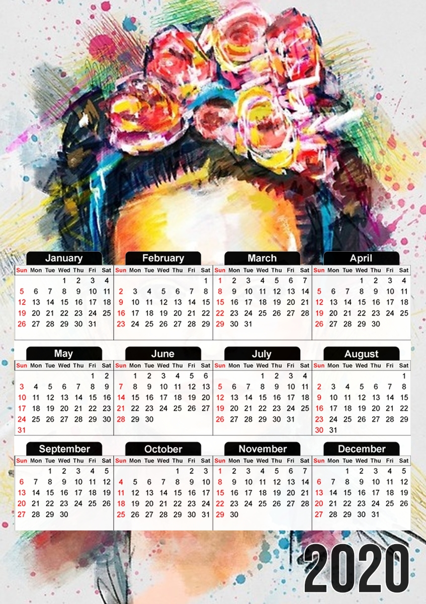  Frida Kahlo para A3 Photo Calendar 30x43cm