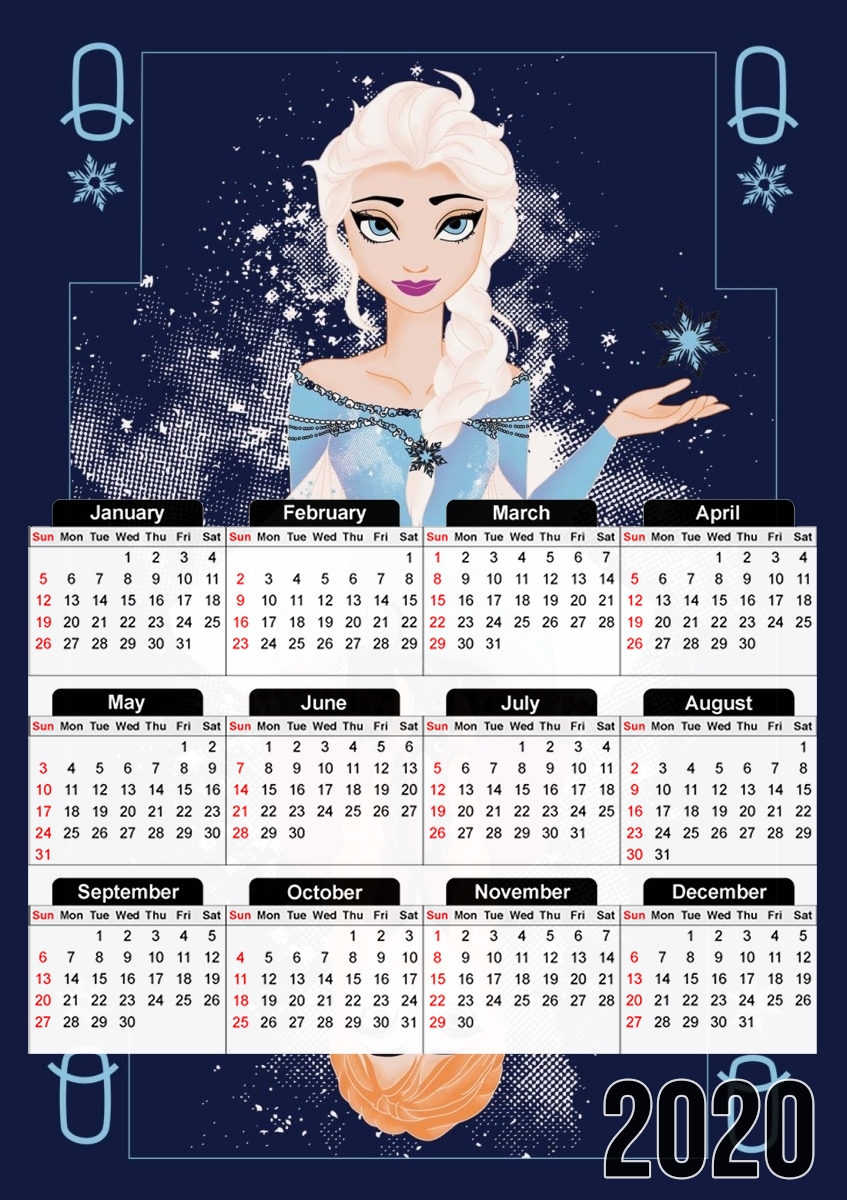  Frozen card para A3 Photo Calendar 30x43cm