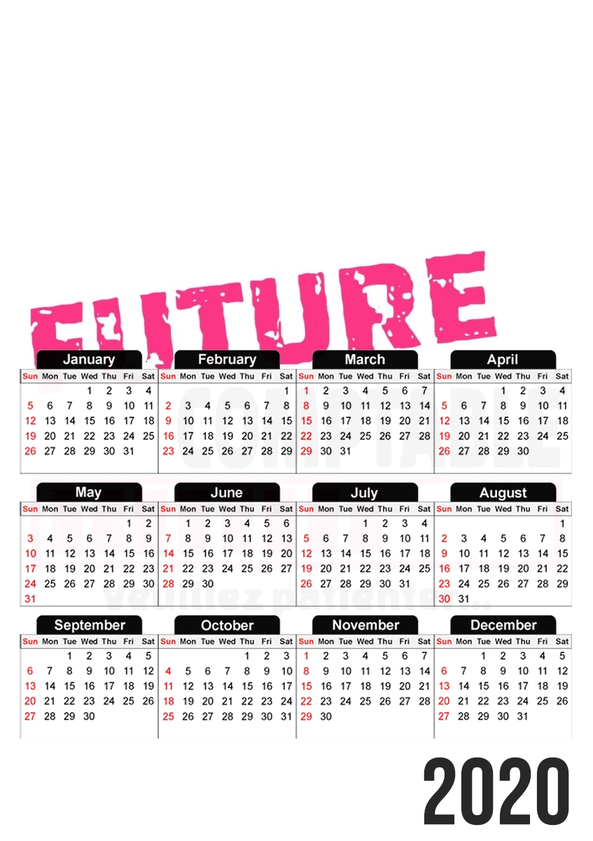  Future comptable  para A3 Photo Calendar 30x43cm