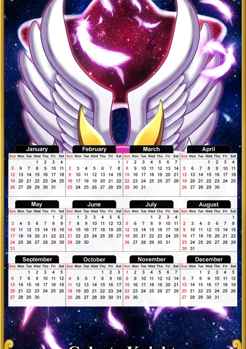  Galacta Knight para A3 Photo Calendar 30x43cm