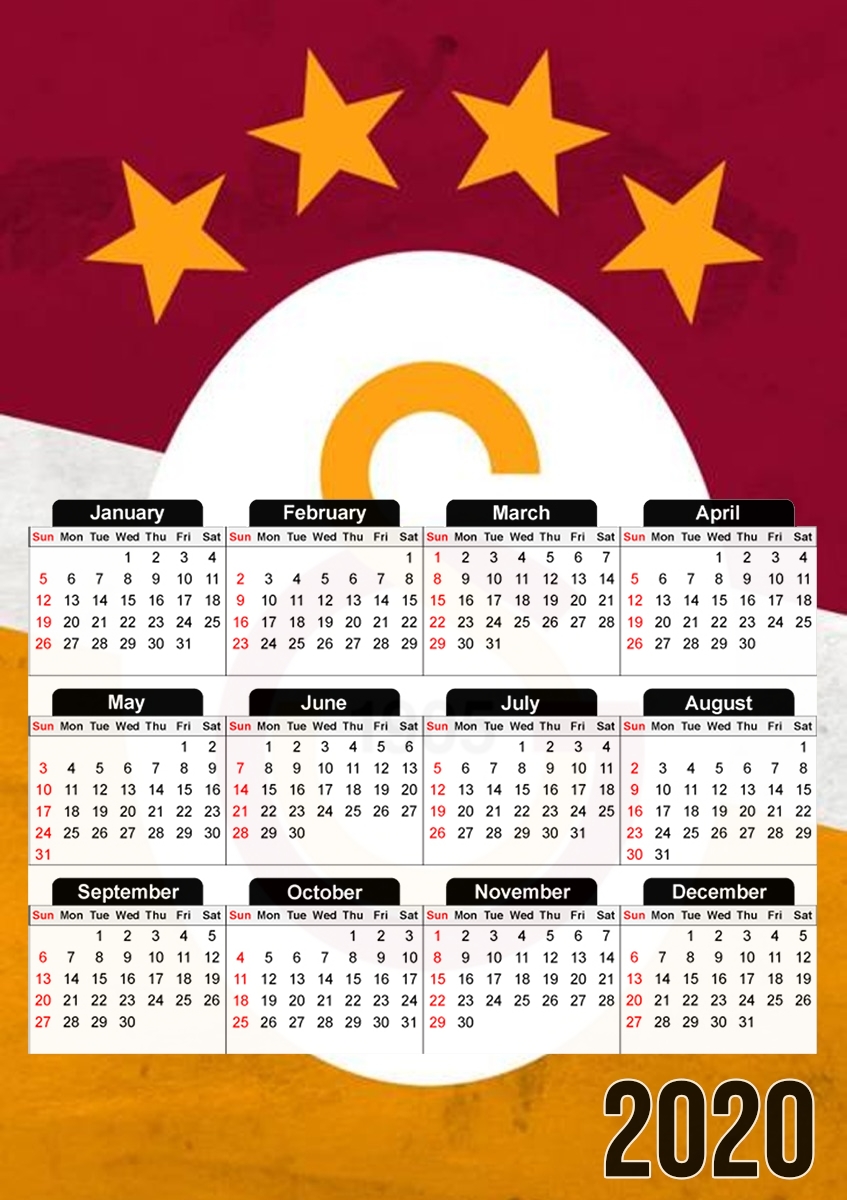  Galatasaray Football club 1905 para A3 Photo Calendar 30x43cm