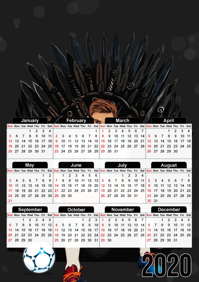  Game of Thrones: King Lionel Messi - House Catalunya para A3 Photo Calendar 30x43cm