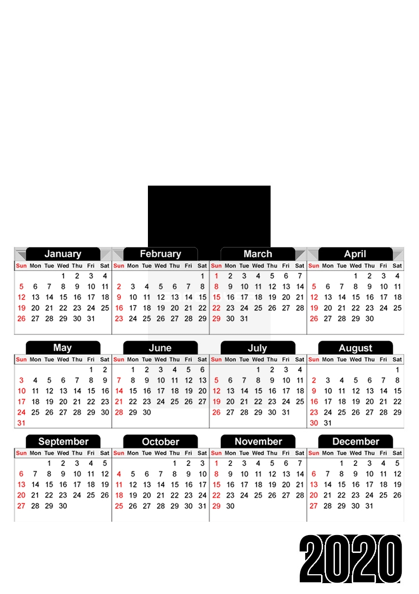  Game Over para A3 Photo Calendar 30x43cm