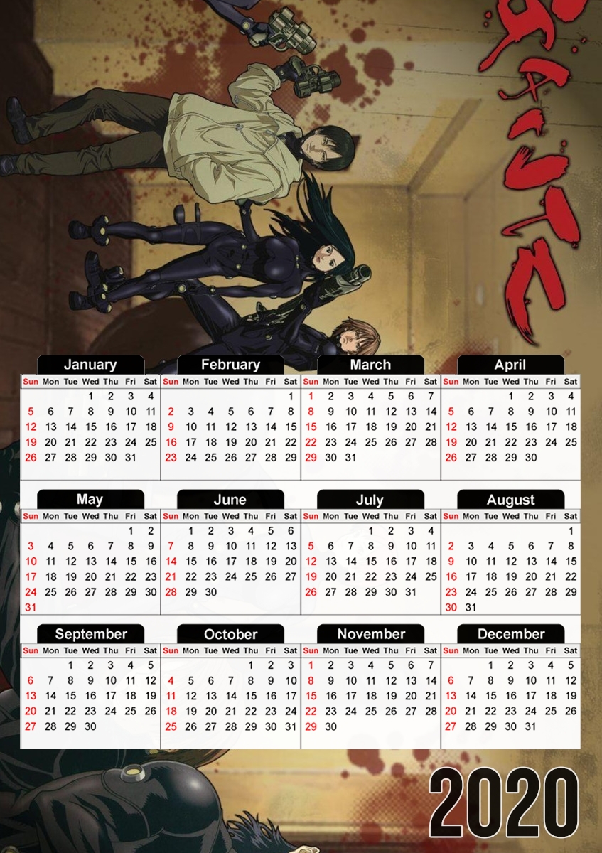  Gantz para A3 Photo Calendar 30x43cm