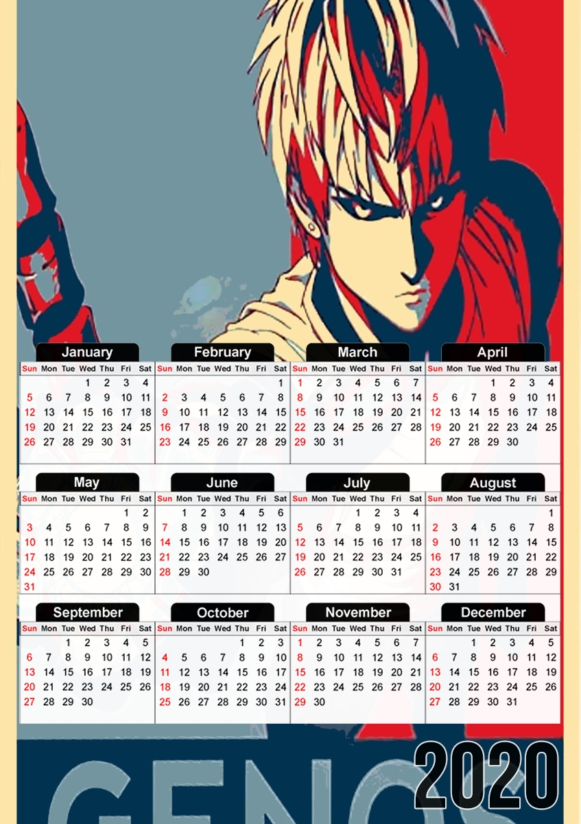  Genos propaganda para A3 Photo Calendar 30x43cm