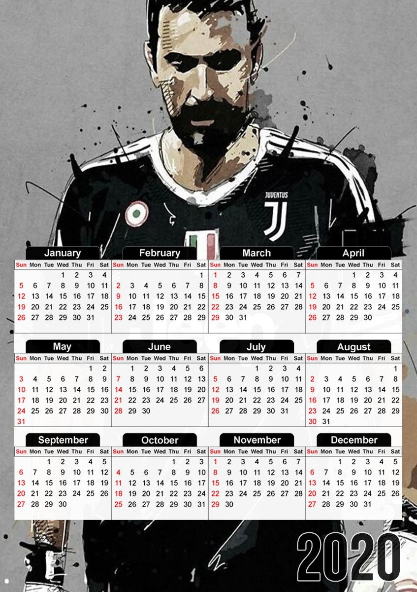  Gianluigi Buffon Art para A3 Photo Calendar 30x43cm