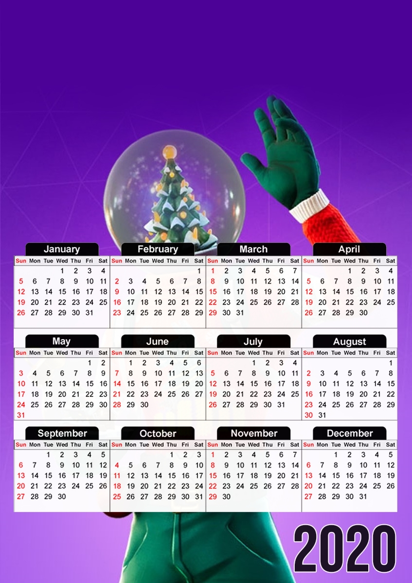  globe shaker para A3 Photo Calendar 30x43cm