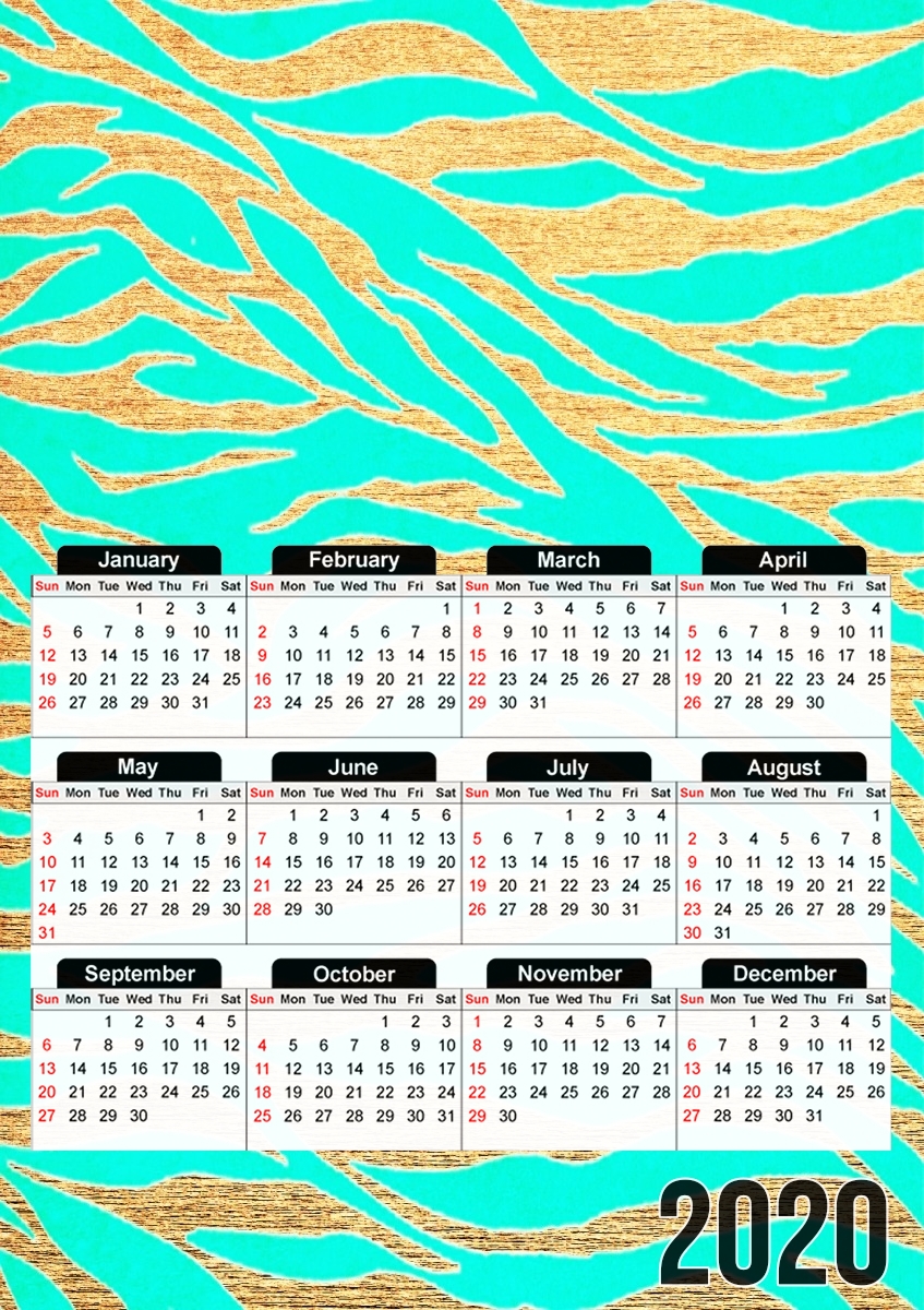  GOLD OCEANDRIVE para A3 Photo Calendar 30x43cm