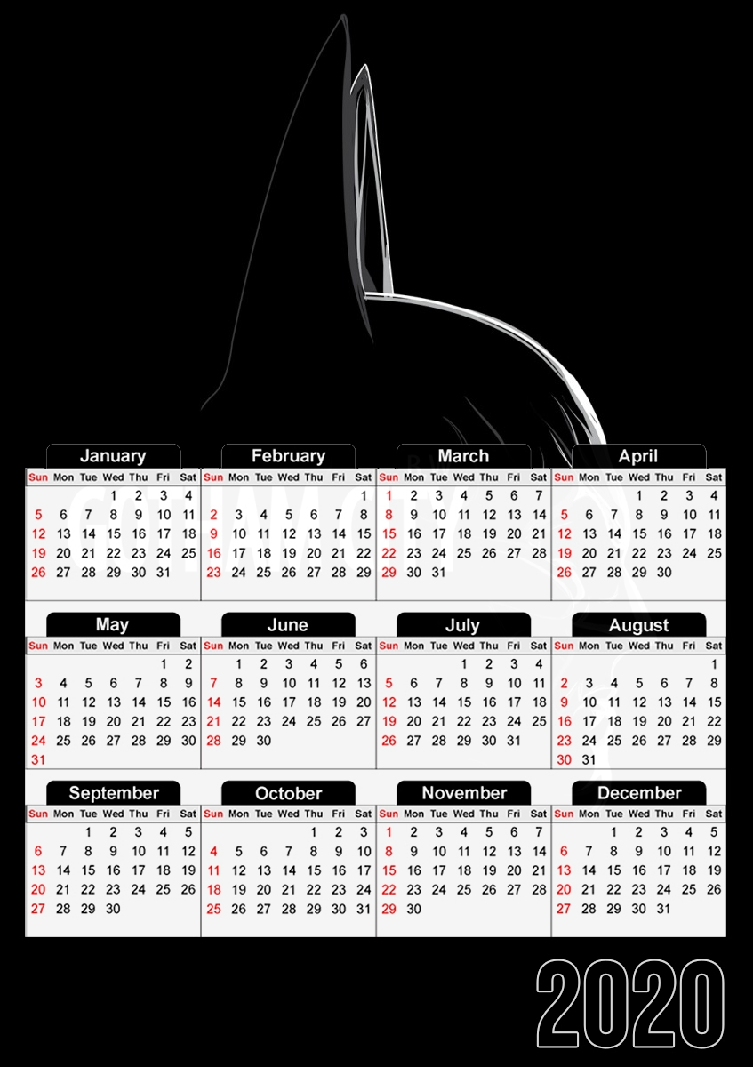  Gotham para A3 Photo Calendar 30x43cm