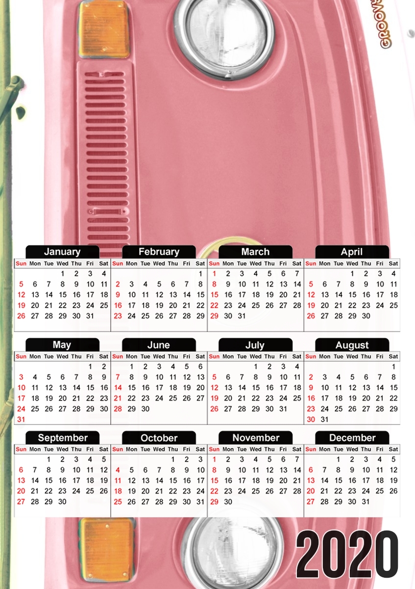  Groovy Blushing para A3 Photo Calendar 30x43cm