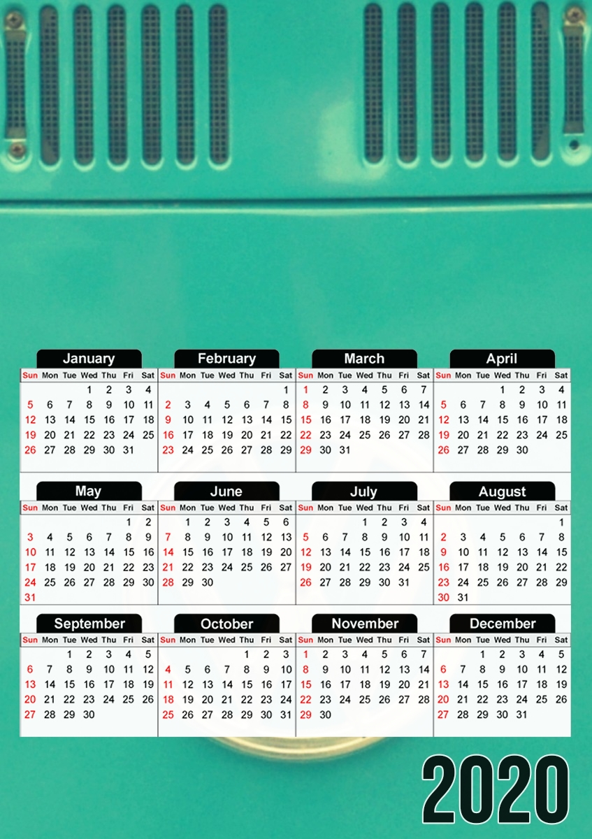  Groovy II para A3 Photo Calendar 30x43cm