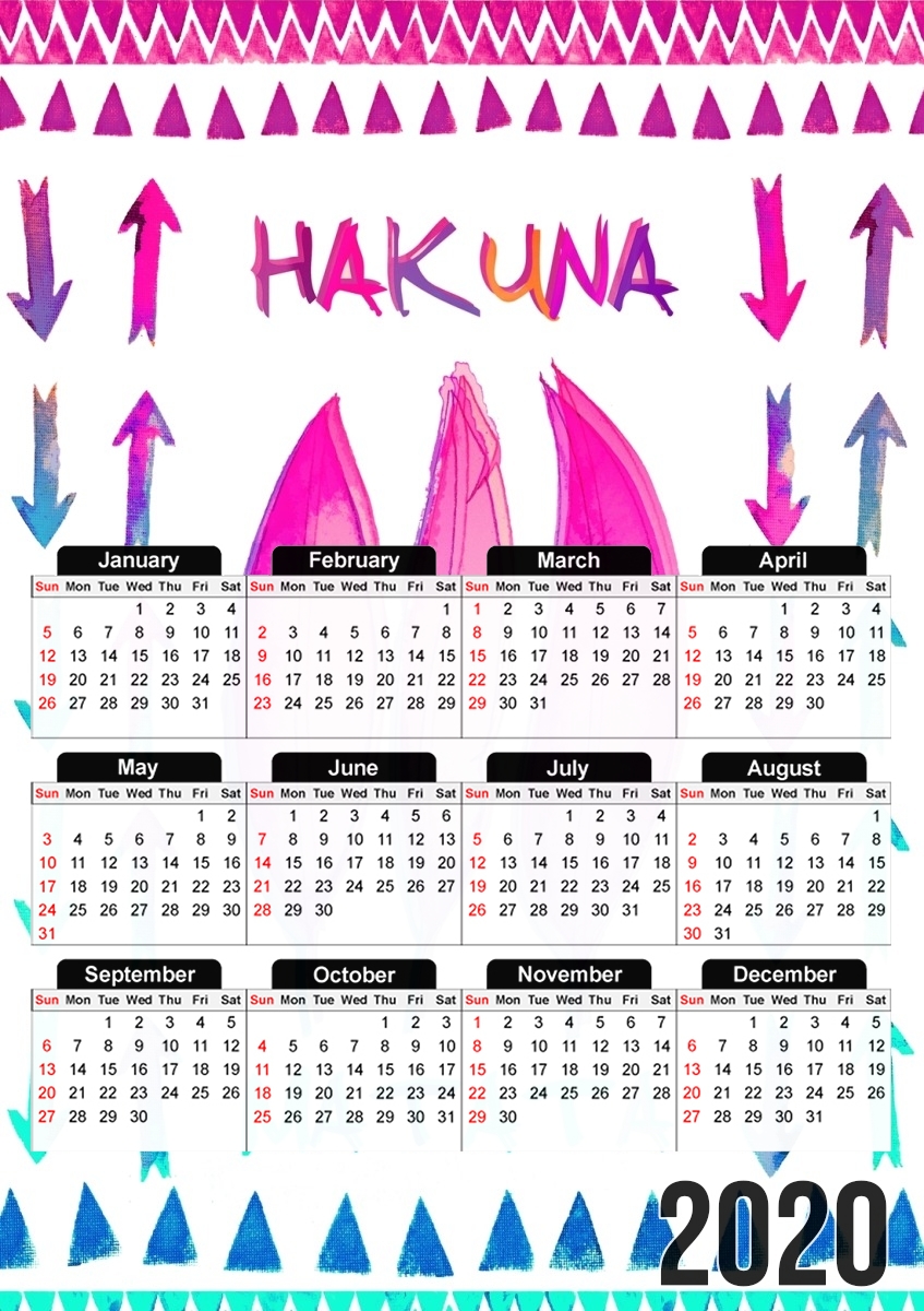  HAKUNA MATATA para A3 Photo Calendar 30x43cm