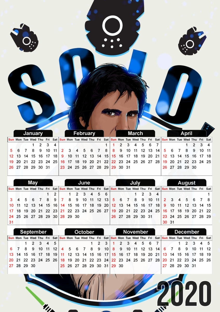  Han Solo from Star Wars  para A3 Photo Calendar 30x43cm