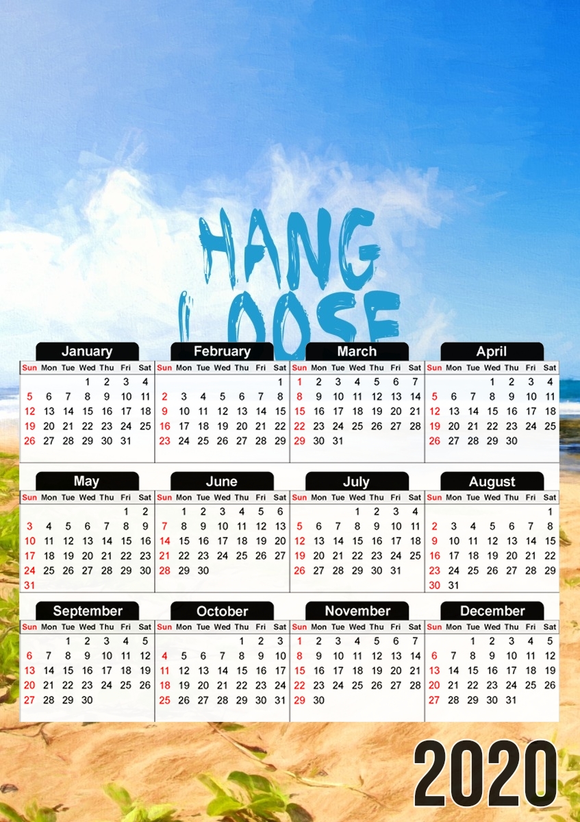  hang loose para A3 Photo Calendar 30x43cm