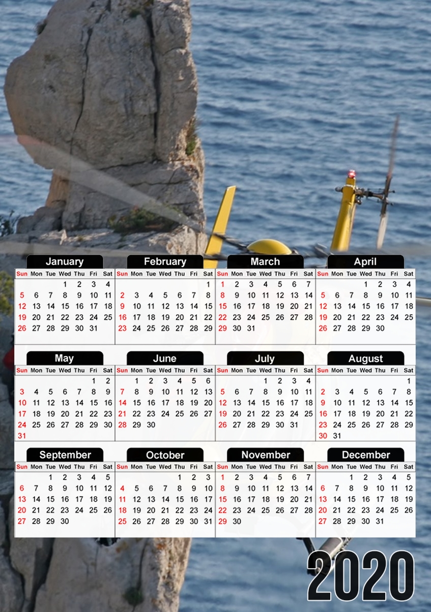  Helicoptere Dragon para A3 Photo Calendar 30x43cm