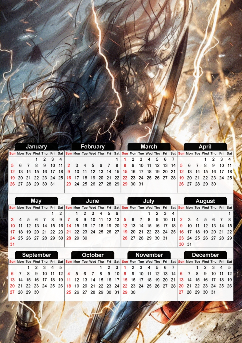  Hero Amazon para A3 Photo Calendar 30x43cm