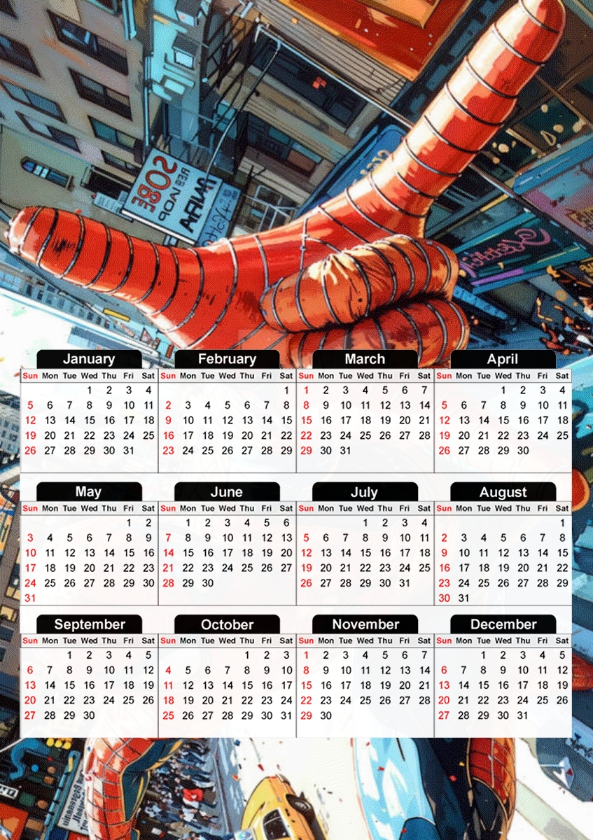  Hero Arachnid para A3 Photo Calendar 30x43cm