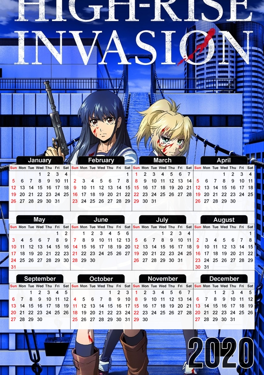  High Rise Invasion para A3 Photo Calendar 30x43cm