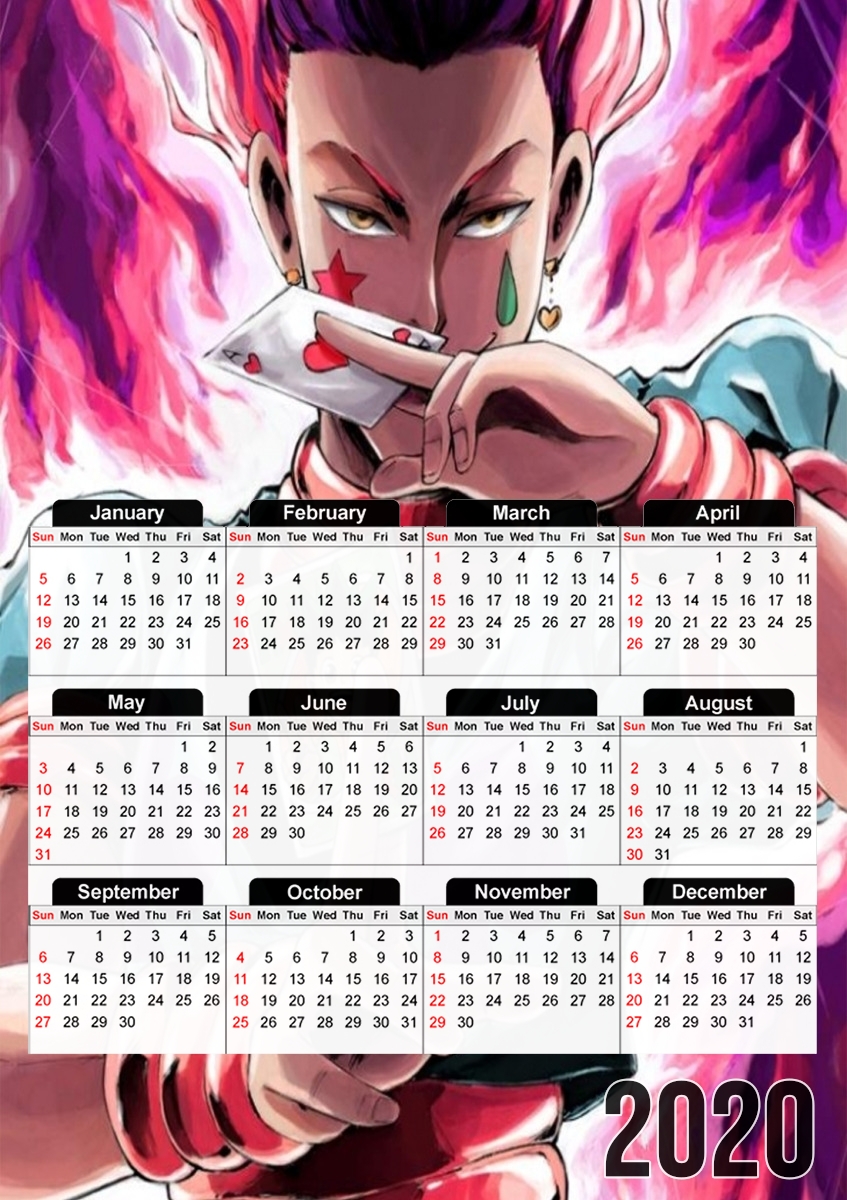  Hisoka Gon Card para A3 Photo Calendar 30x43cm