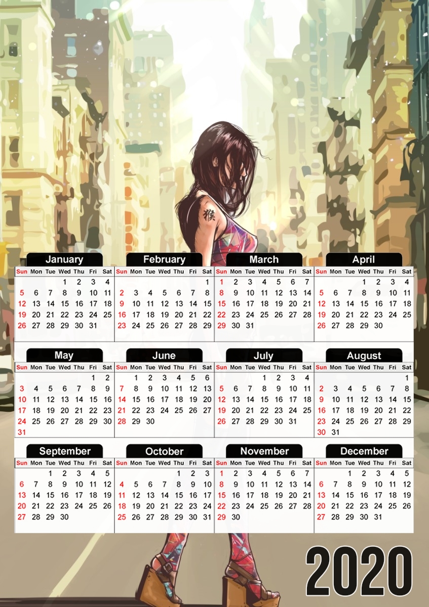  Hooker  para A3 Photo Calendar 30x43cm