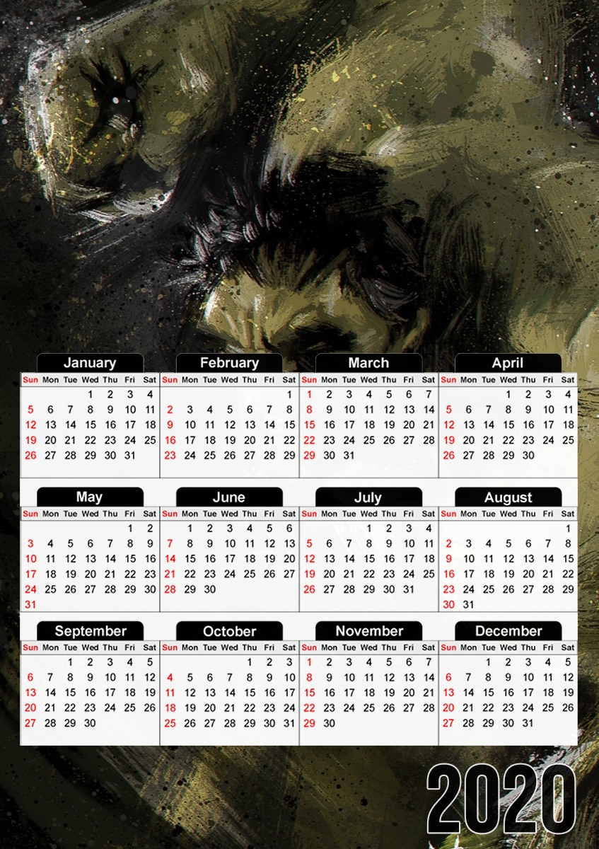  Hulk para A3 Photo Calendar 30x43cm