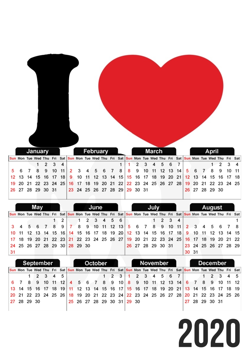  I love my DAD para A3 Photo Calendar 30x43cm