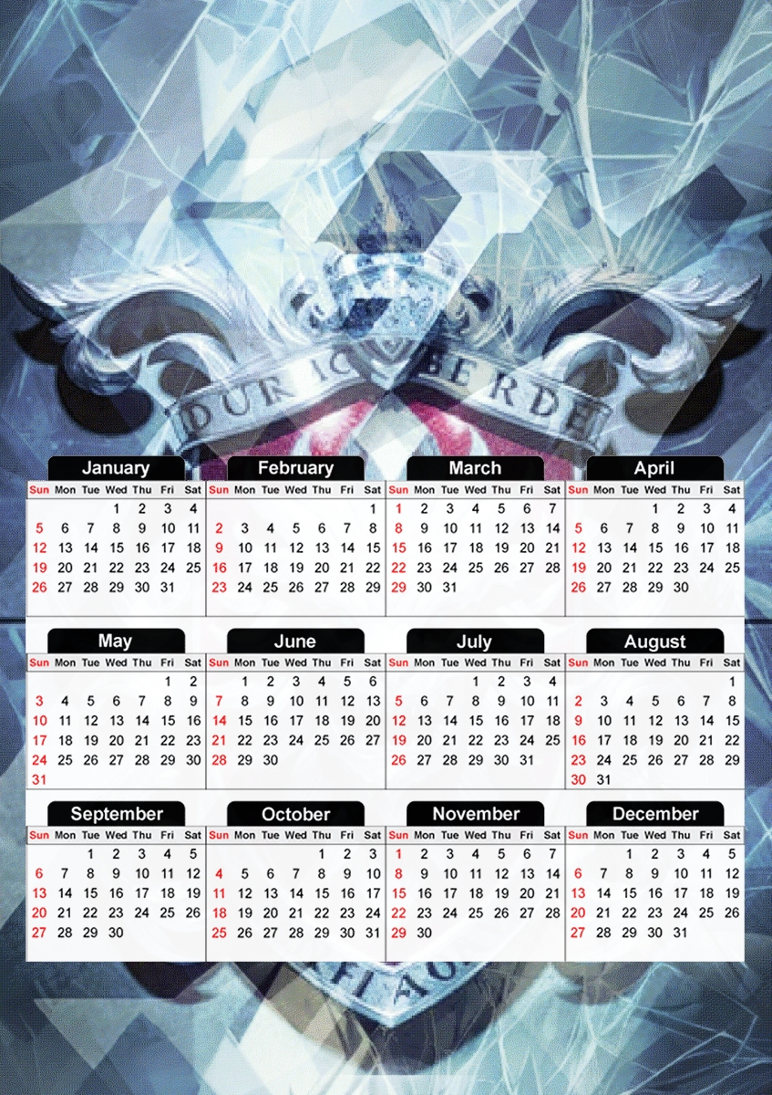  Ice Dragon  para A3 Photo Calendar 30x43cm