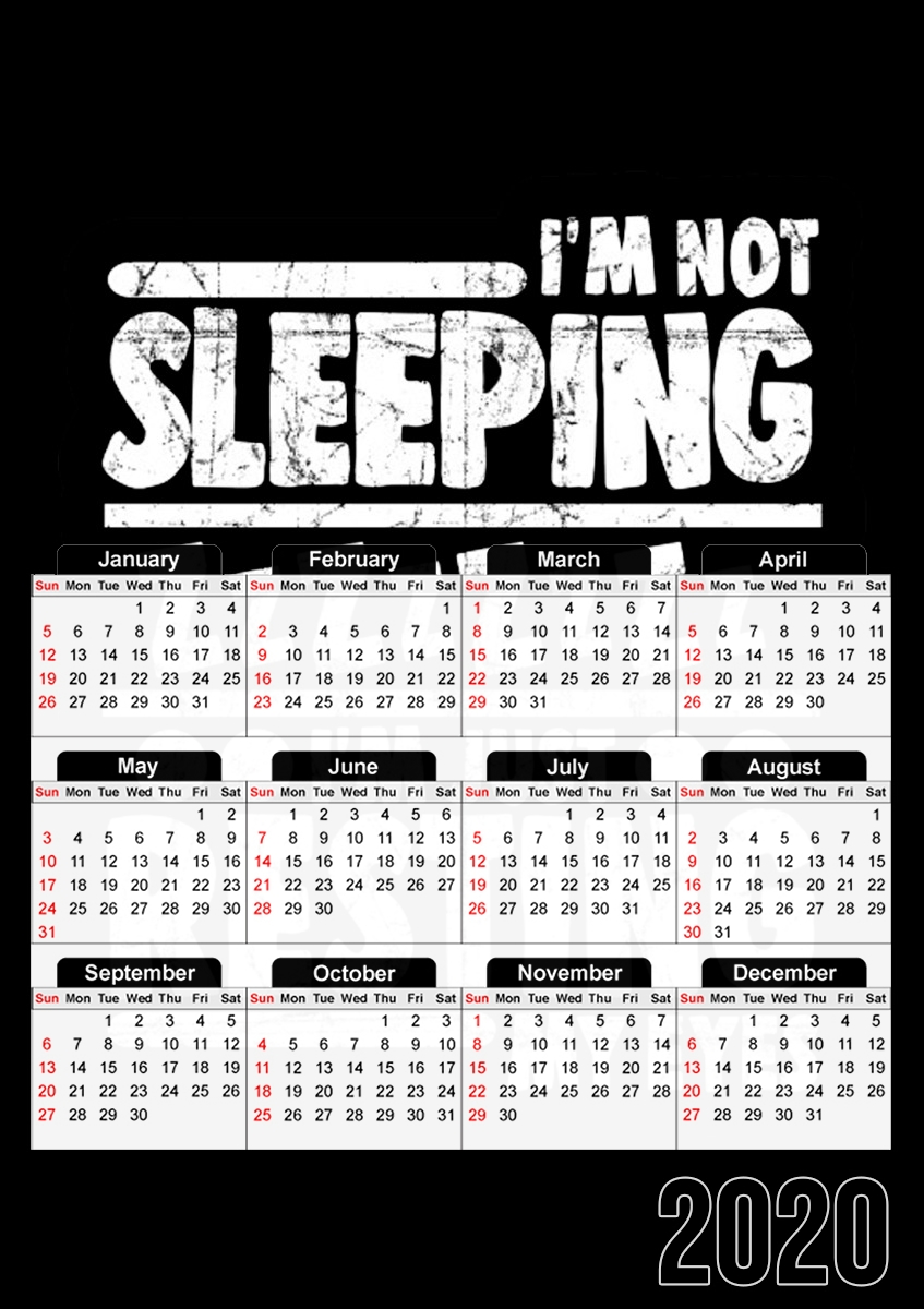  im not sleeping im just resting my eyes para A3 Photo Calendar 30x43cm