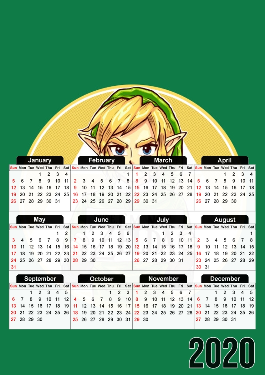  Im not Zelda para A3 Photo Calendar 30x43cm