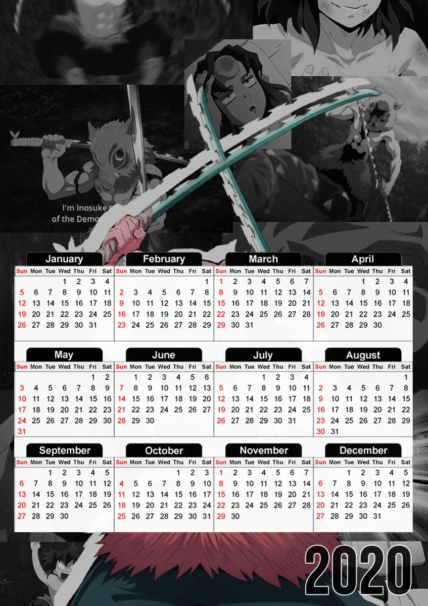  Inosuke para A3 Photo Calendar 30x43cm