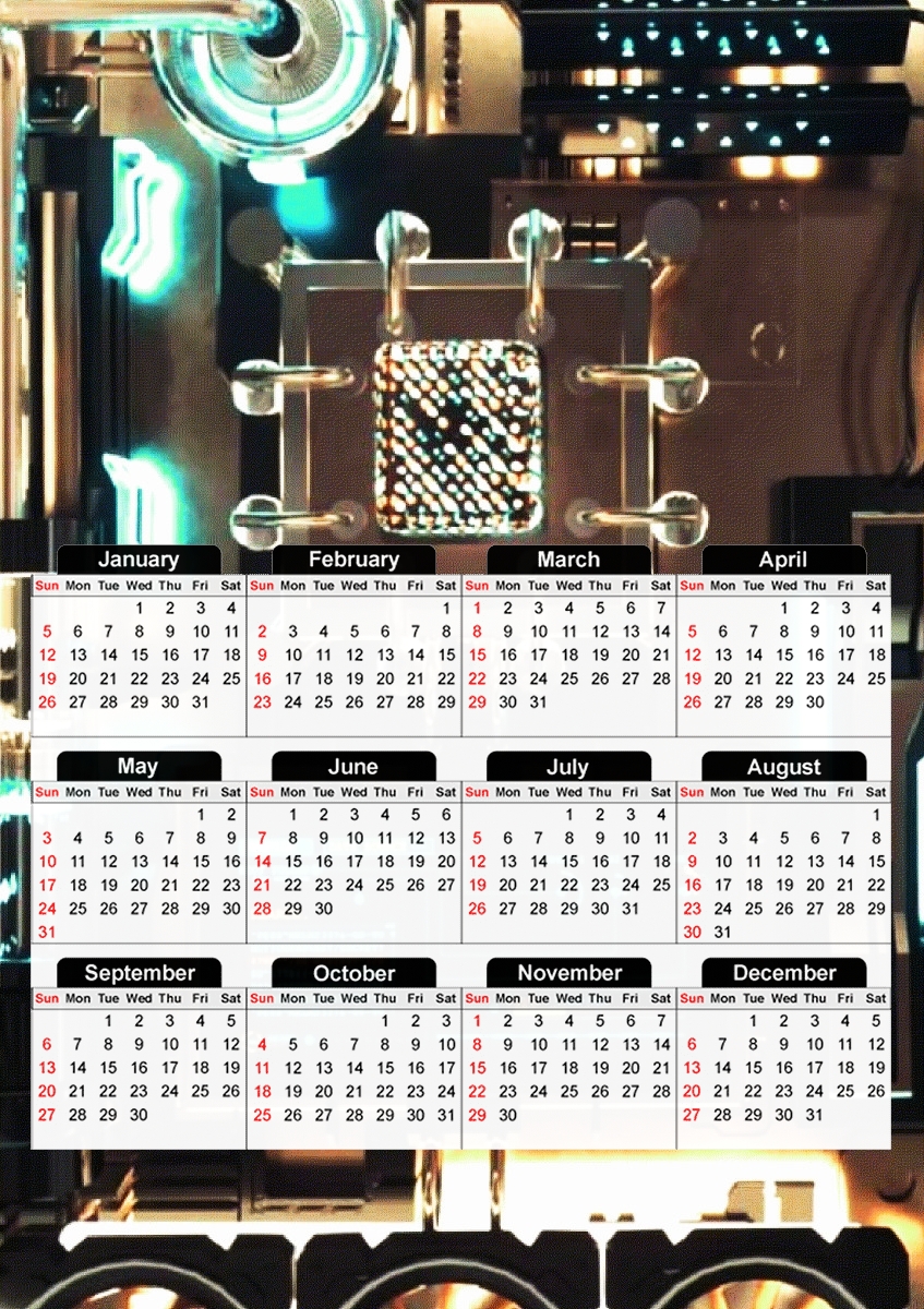  Inside my device V2 para A3 Photo Calendar 30x43cm