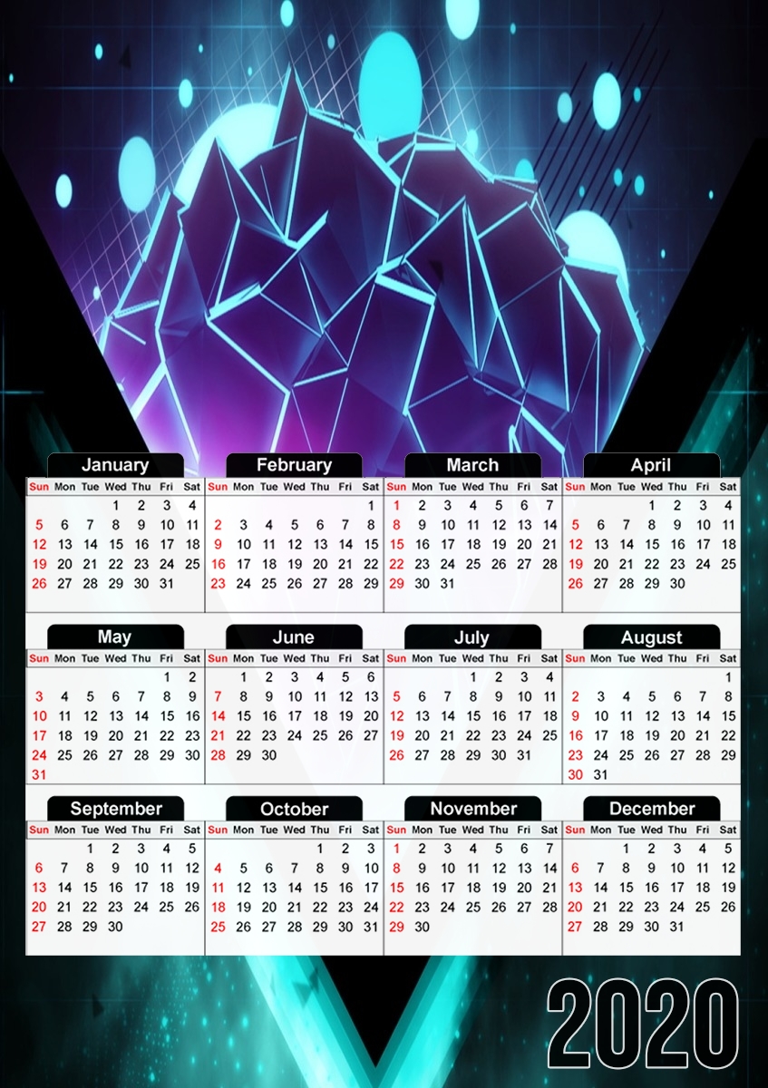  Intense Blue para A3 Photo Calendar 30x43cm